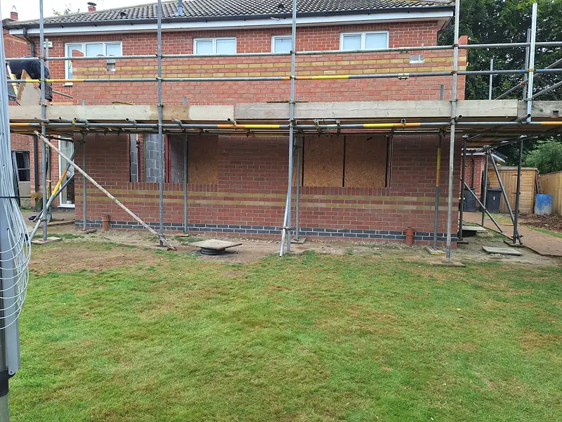 Back of the house at Appleby Avenue as work started
