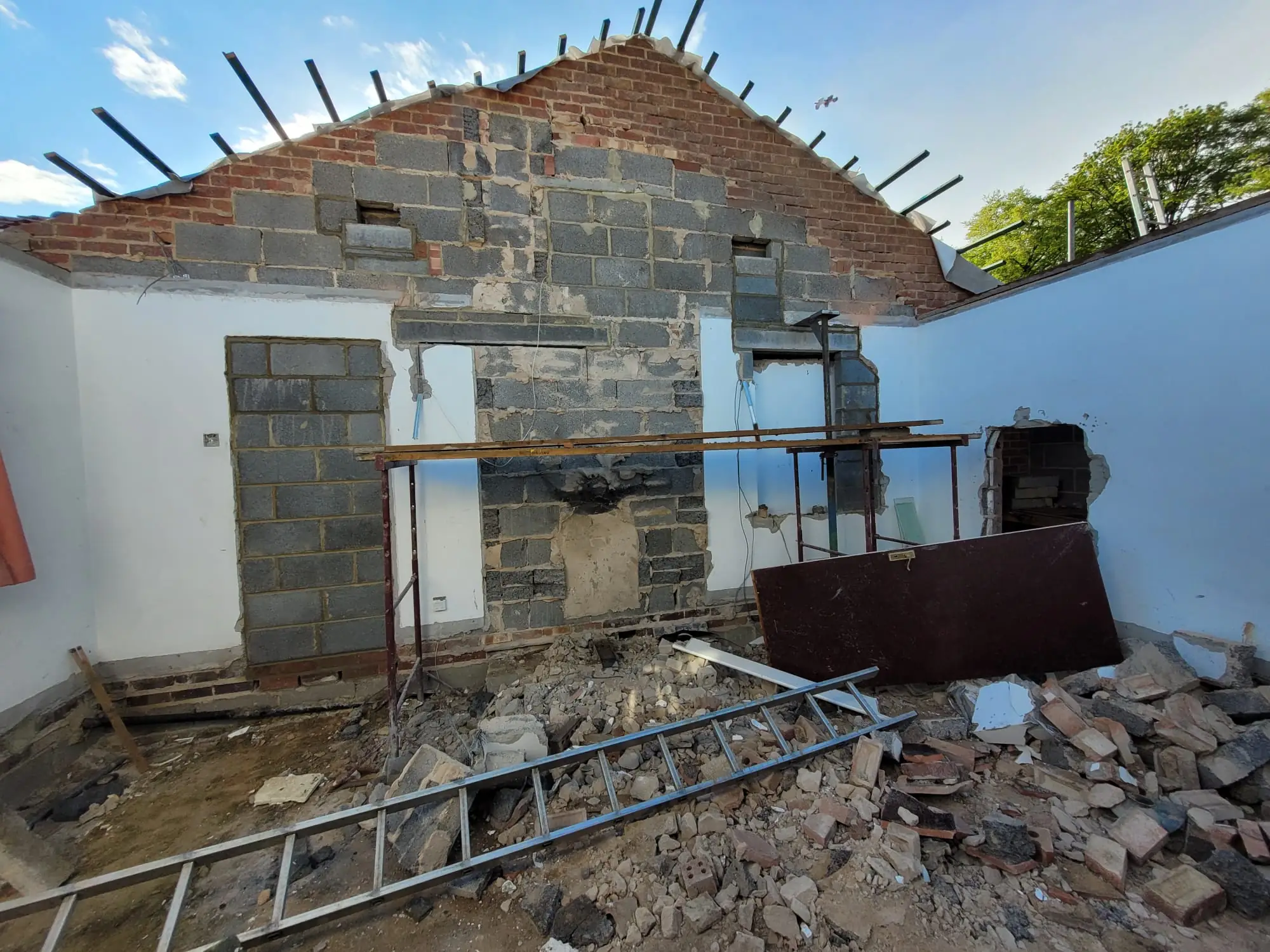 Mallorie Court bungalow stripped back to its walls